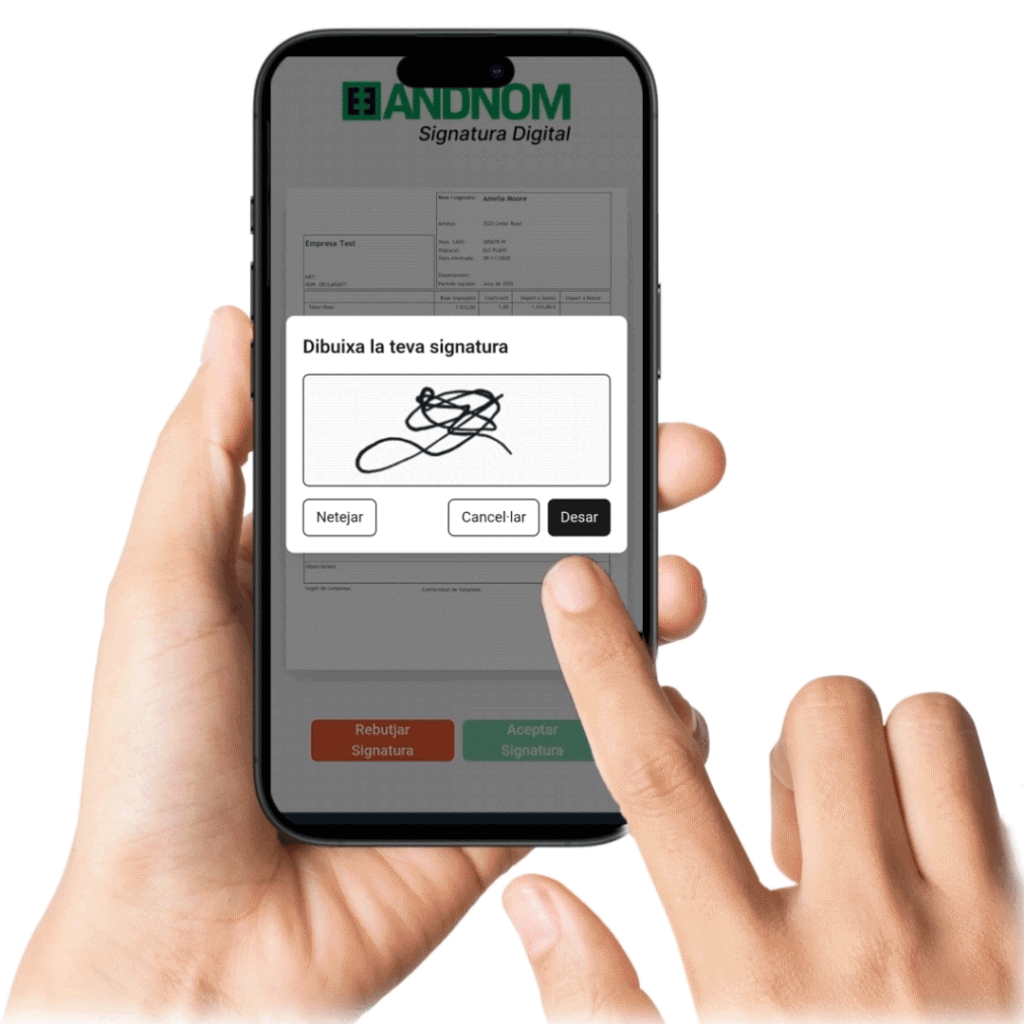 Signatura Mòdul de Signatura Digital Andorra | AndNom – Software de RRHH